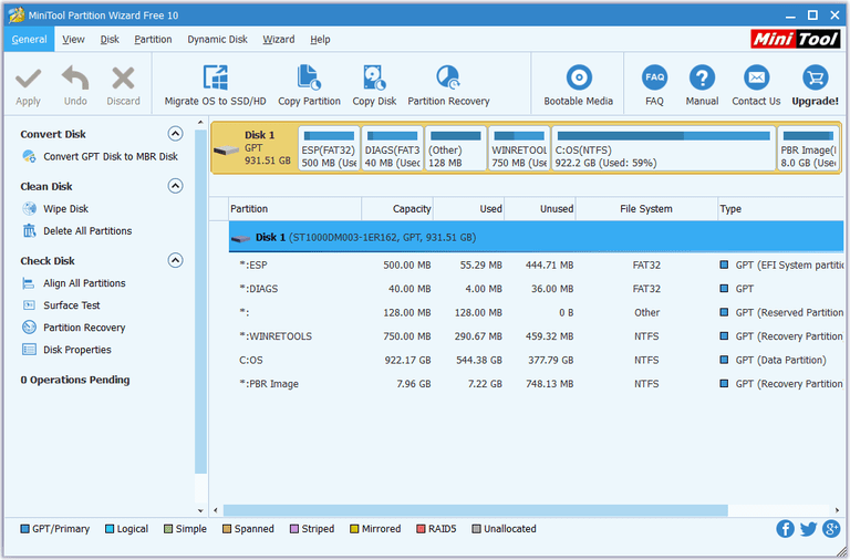 free windows 10 partition manager